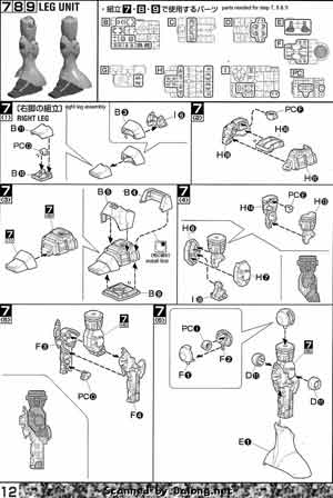 Bandai Master Grade MG YMS-15 Gyan English Construction Manual and Color Guide