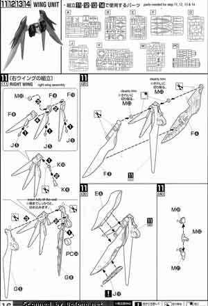 Bandai Master Grade MG 1/100 ZGMF-X42S Destiny Gundam English Construction Manual and Color Guide