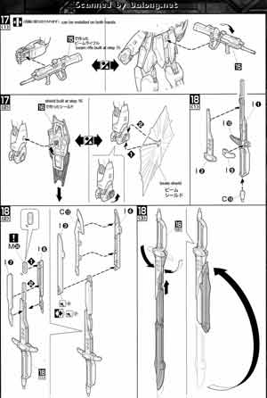 Bandai Master Grade MG 1/100 ZGMF-X42S Destiny Gundam English Construction Manual and Color Guideg