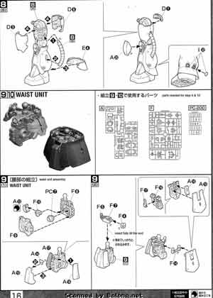 Bandai Master Grade MG MS-06S Zaku II Char Aznable version 2.0 English Construction Manual