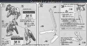 Bandai 1/144 High Grade HG GN-001/hs-A010 Gundam Avalanche Exia English Construction Manual and Color Guide