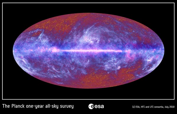 ESA's Planck Satellite completes 360 deg sweep of the Universe