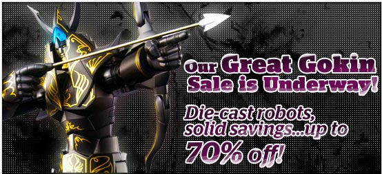 Great Gokin Diecast Robot Sale at HobbyLink Japan