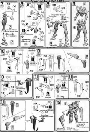 Bandai High Grade HG GNX-Y903VS Brave Standard Test Type English Color Guide and Manual