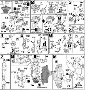1/144 High Grade HG RX-78GP02A Gundam GP02A (Type-MLRS) English Color Guide and Manual