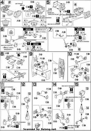 Bandai High Grade HGUC RX-78BD-3 Blue Destiny Unit 3 English Color Guide and Manual