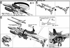 1/72 VF-25F Tornado Messiah Valkyrie English Construction Manual