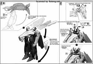 1/72 VF-25F Tornado Messiah Valkyrie English Construction Manual