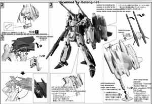 1/72 VF-25F Tornado Messiah Valkyrie English Construction Manual