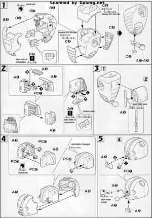 HG GPB-04B Beargguy Color Guide and Manual