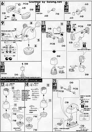 HG GPB-04B Beargguy Color Guide and Manual