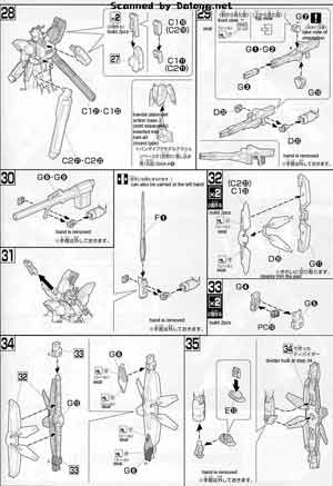 HGAW GX-9900-DV Gundam X Divider English Translated Color Guide & Manual