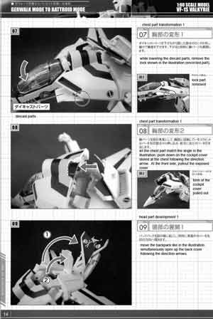 Yamato 1/60 VF-1S Valkyrie of Hikaru Ichijo from DYRL English Translated Manual