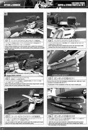 Yamato 1/60 Super and Strike Parts for VF-1 Manual