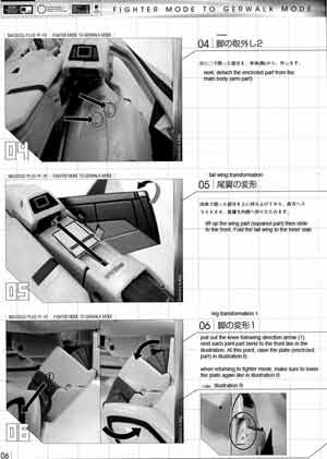 Yamato 1/60 Perfect English Transformation YF-19 Manual
