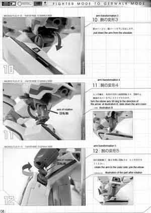 Yamato 1/60 Perfect English Transformation YF-19 Manual
