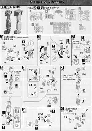 Bandai Master Grade MG RGM-79 GM v2.0 English Manual and Color Guide