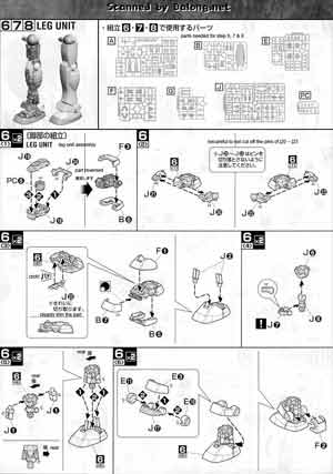 Bandai Master Grade MG RGM-79 GM v2.0 English Manual and Color Guide