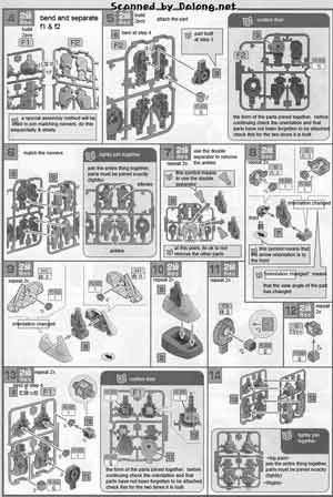 1/48 MegaSize Zaku II of Char Aznable Manual