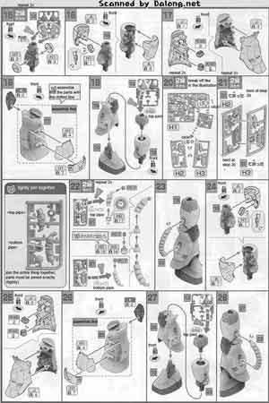 1/48 MegaSize Zaku II of Char Aznable Manual