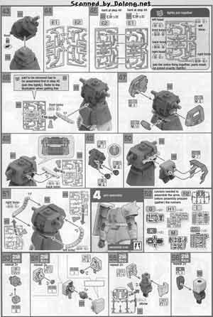1/48 MegaSize Zaku II of Char Aznable Manual
