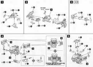Kotobukiya 1/72 RZ-041 Liger Zero English Color Guide & Manual