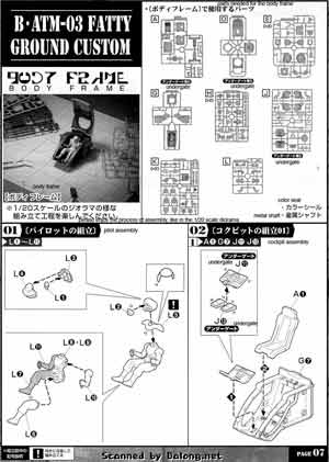 Armored Trooper Votoms Fatty Ground Type Construction Manual and Color GUide
