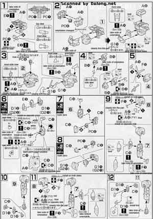 HG GPB-X80-30F Beginning 30 Gundam Color Guide & Manual