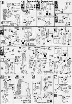 HG GPB-X80-30F Beginning 30 Gundam Color Guide & Manual