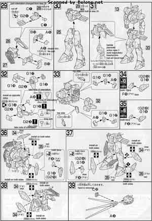 HG GPB-X80-30F Beginning 30 Gundam Color Guide & Manual