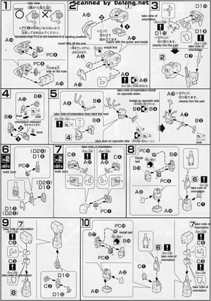 1/144 HG Extreme Gundam English Color Guide & Manual