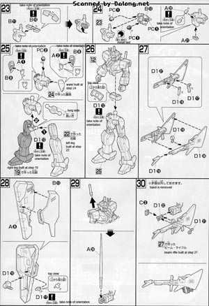 1/144 HG Extreme Gundam English Color Guide & Manual
