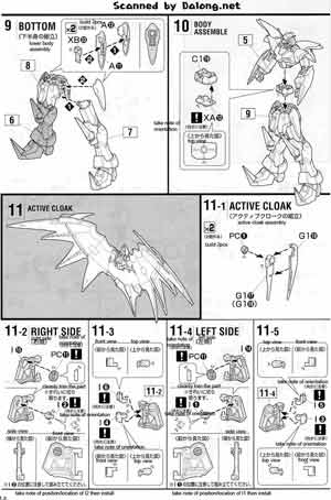 MG XXXG-01D2 Gundam Deathscythe Hell (Endless Waltz) English Color Guide & Manual