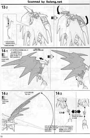 MG XXXG-01D2 Gundam Deathscythe Hell (Endless Waltz) English Color Guide & Manual