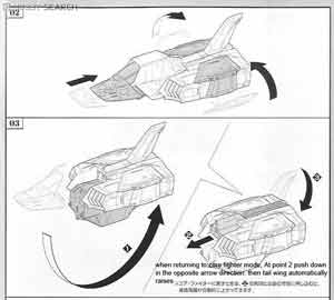 1/35 U.C. Hard Graph FF-X7 Core Fighter English Translated Color Guide & Manual