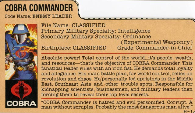 Cobra Commander Action Figure