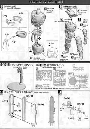 1/8 MG Figurerise Son Gokou Color Guide & Manual