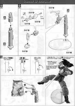 1/8 MG Figurerise Son Gokou Color Guide & Manual
