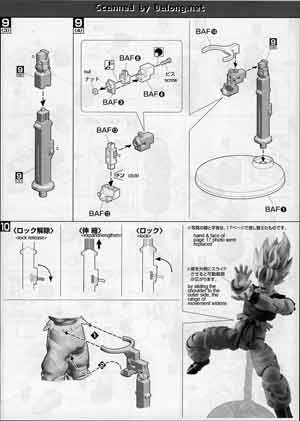 MG Figurerise Super Saiyan Son Gokou English Translation Color Guide & Manual