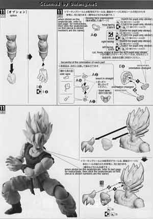 MG Figurerise Super Saiyan Son Gokou English Translation Color Guide & Manual