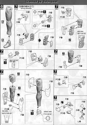1/8 MG Figurerise Kamen Rider W Luna Trigger English Translation Color Guide & Manual