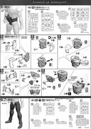 1/8 MG Figurerise Kamen Rider W Heat Metal English Translation Color Guide & Manual