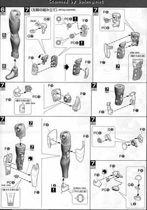 1/8 MG Figurerise Kamen Rider W Heat Metal English Translation Color Guide & Manual