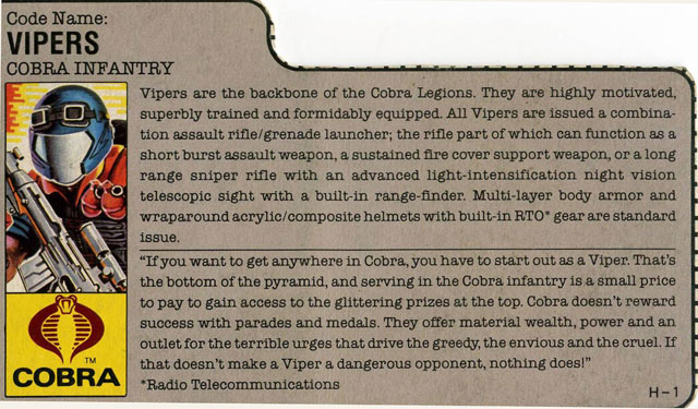 GI Joe Vipers Figure