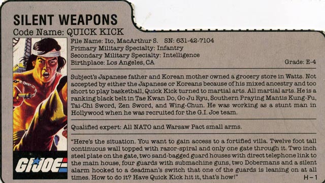 GI Joe Quick Kick Figure