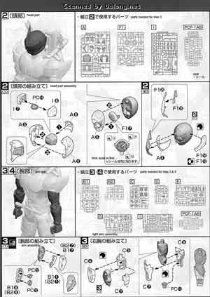 MG Figurerise Kamen Rider Accel English Translation Color Guide & Manual