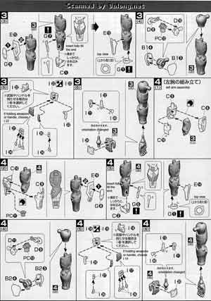 MG Figurerise Kamen Rider Accel English Translation Color Guide & Manual