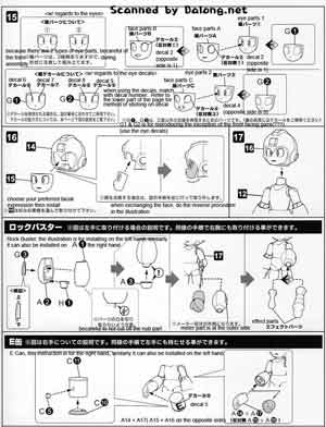 1/10 Rock Man by Kotobukiya English Translation Color Guide & Manual