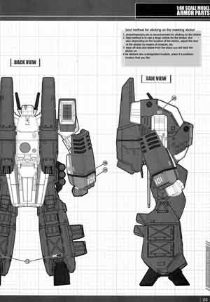 Yamato 1/60 GBP-1S Armor Parts for VF-1 Valkyrie English Translation Manual