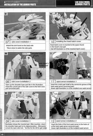 Yamato 1/60 GBP-1S Armor Parts for VF-1 Valkyrie English Translation Manual